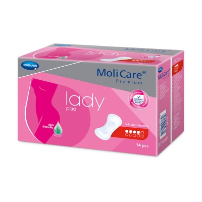 Dámske inkontinenčné vložky MoliCare Premium Lady 4 kvapky (Midi plus)